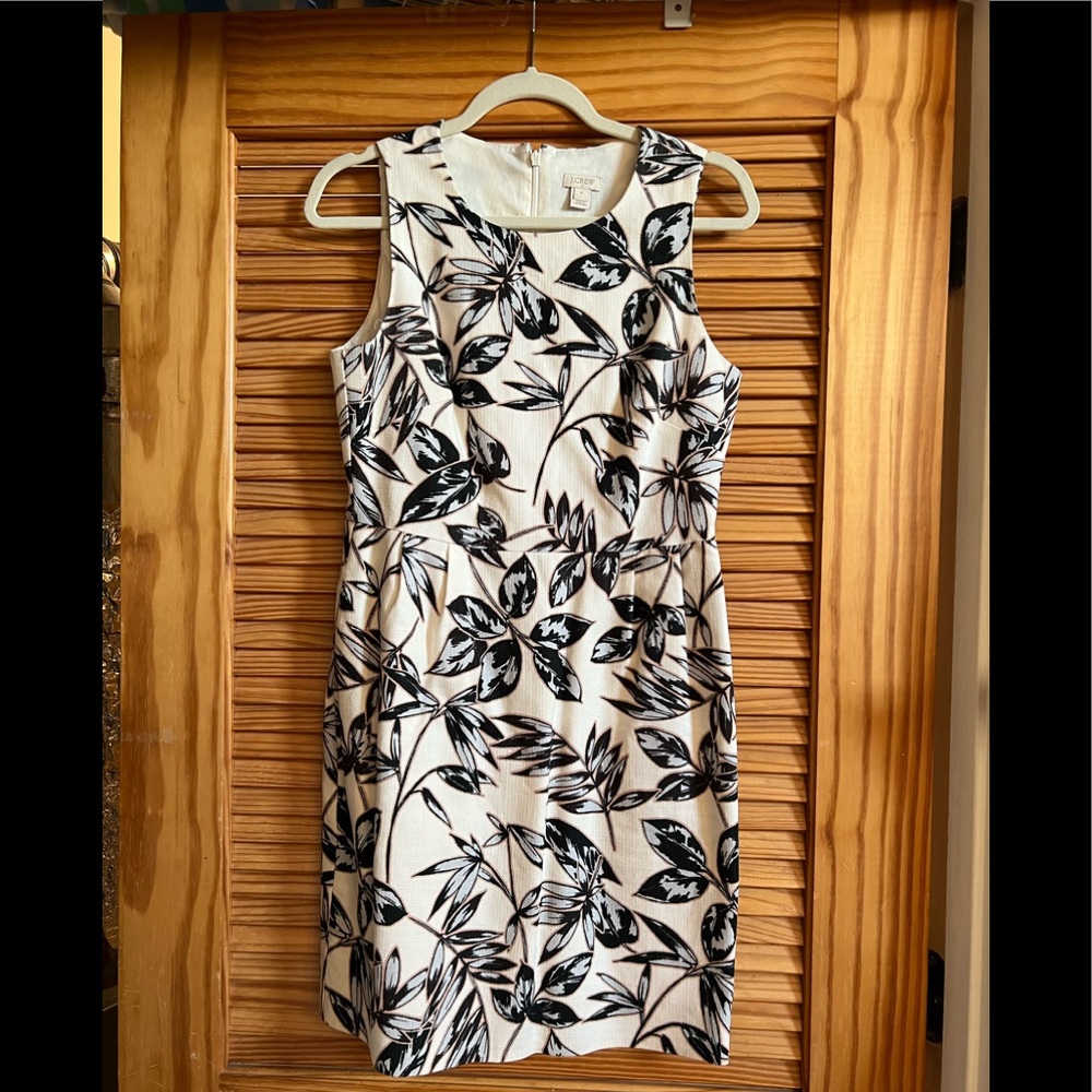 J Crew Printed Textured Cotton Dress Style A5222